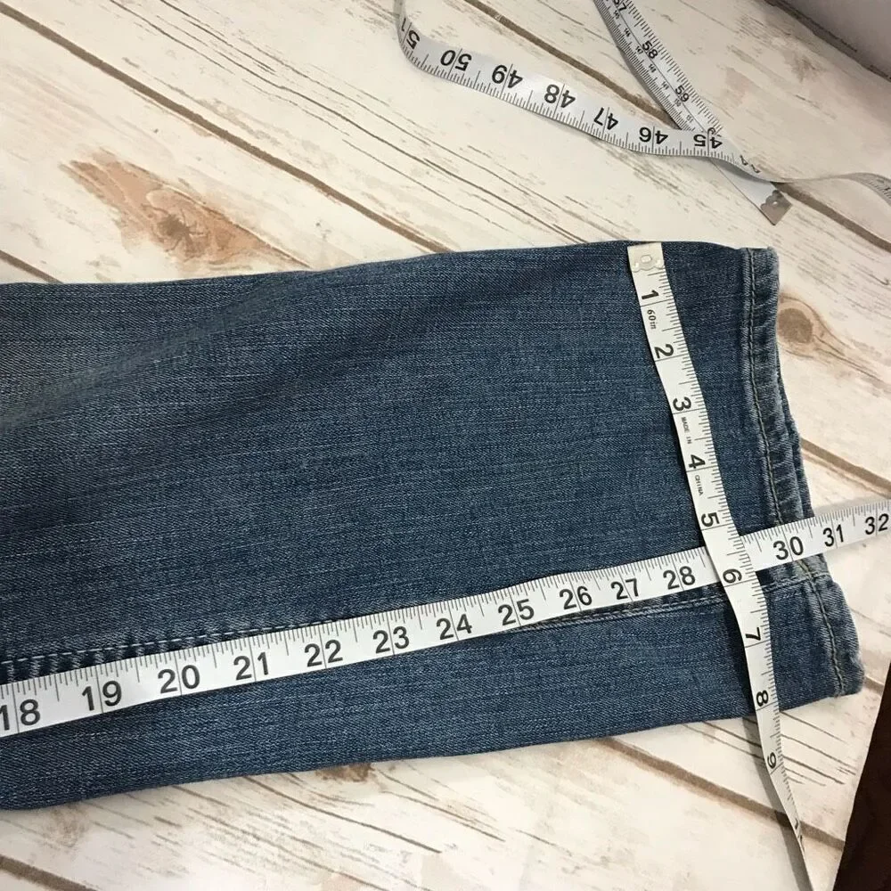 Silver Jeans Avery Slim Boot Cut Blue Jean Light‎ Wash W 28 L 31 denim western